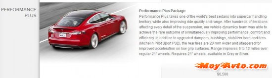 Tesla �������� � ������� ������ Model S Performance Plus