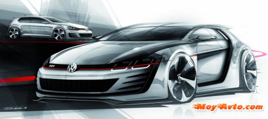 Volkswagen ������� 503-������� ������� Design Vision GTI ����� ��� ������� � ���������