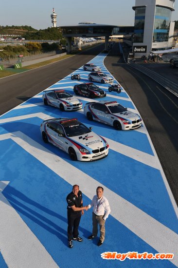 ��������� �� ����� BMW M6 ���� ������������ ����������� MotoGP�
