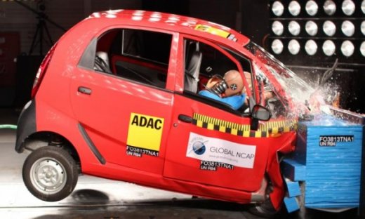 краш-тест Tata Nano краш-тест Tata Nano